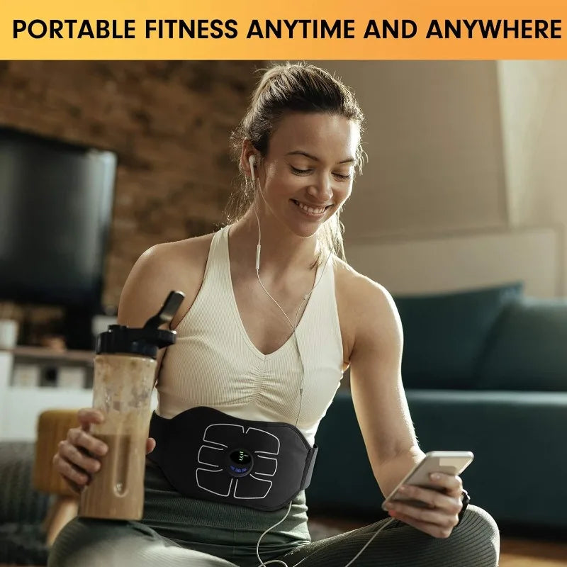 Abdominal Stimulating Machine - Portable Toning Belt Workout