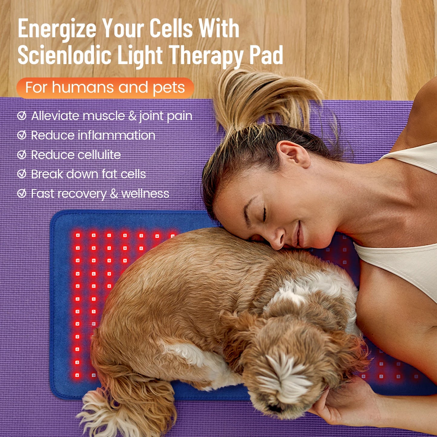 Red Light Therapy Pad LED Infrared Muscle Massager