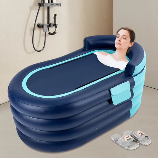 Inflatable Adult Bathtub with Wireless Electric Air Pump, for Ice or Hot Water Bath