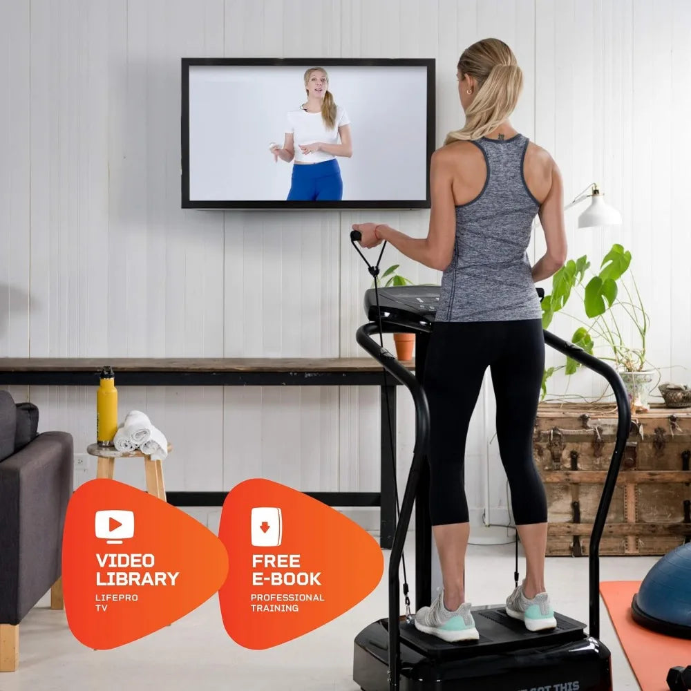 Vibration Plate Exercise Machine with Handles