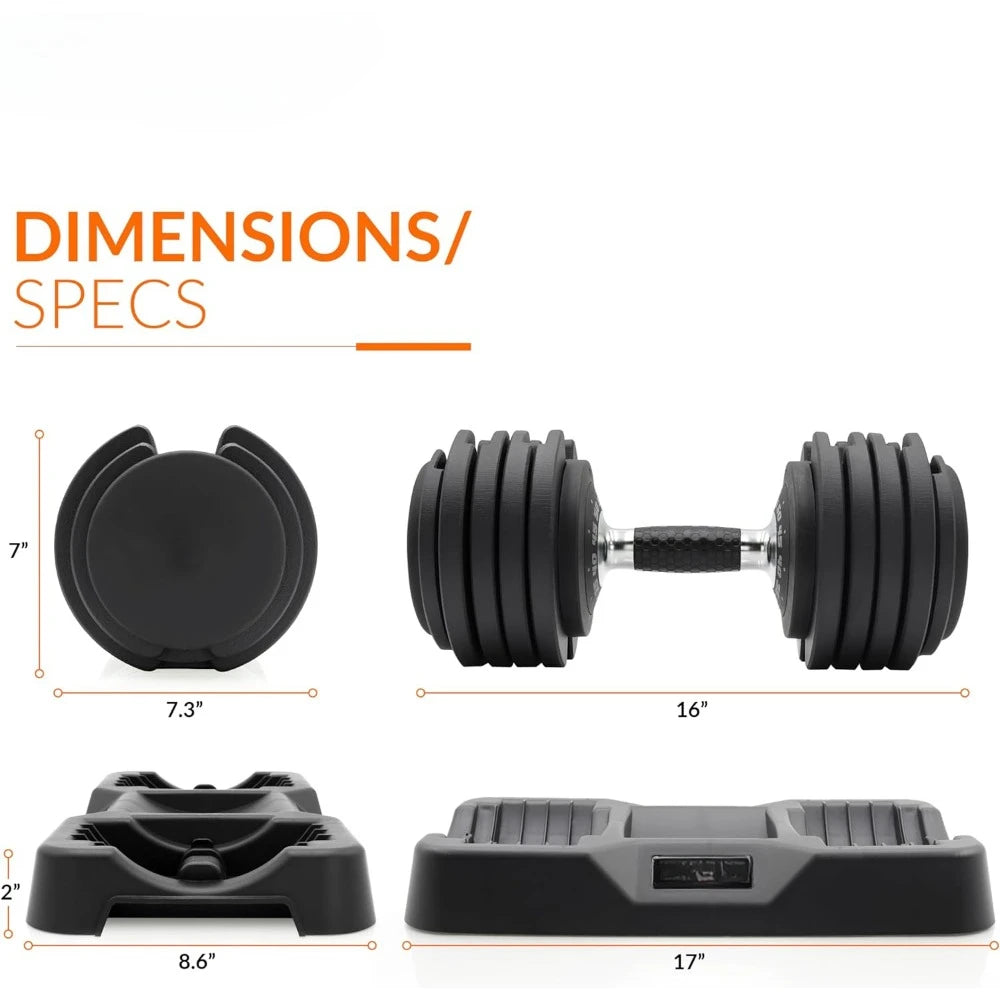 Adjustable Dumbbell - Weightlifting Fitness Equipment