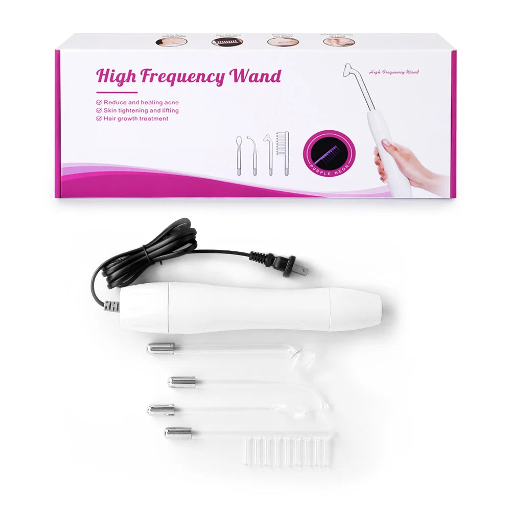 4in1 High Frequency Electrotherapy Facial Machine for Wrinkles, Acne, Spot Remover