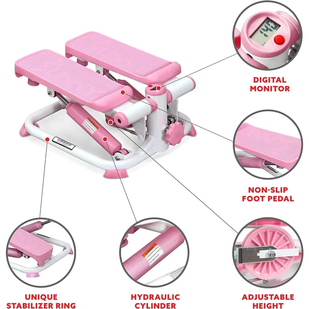 Stair Step Workout Machine with Resistance Bands