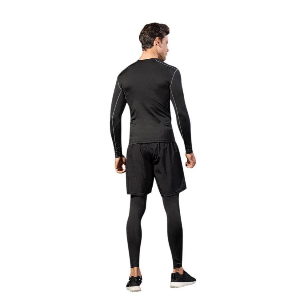 Compression Men's 2-in-1 Fitness Quick-dry Gym Tights