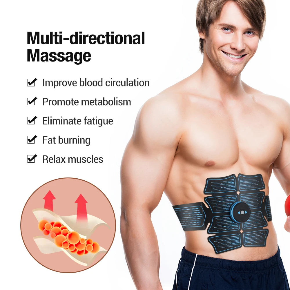 EMS Abdominal Muscle Stimulator - Slimming, Massager,, Fitness, Lose Weight, Burn Fat