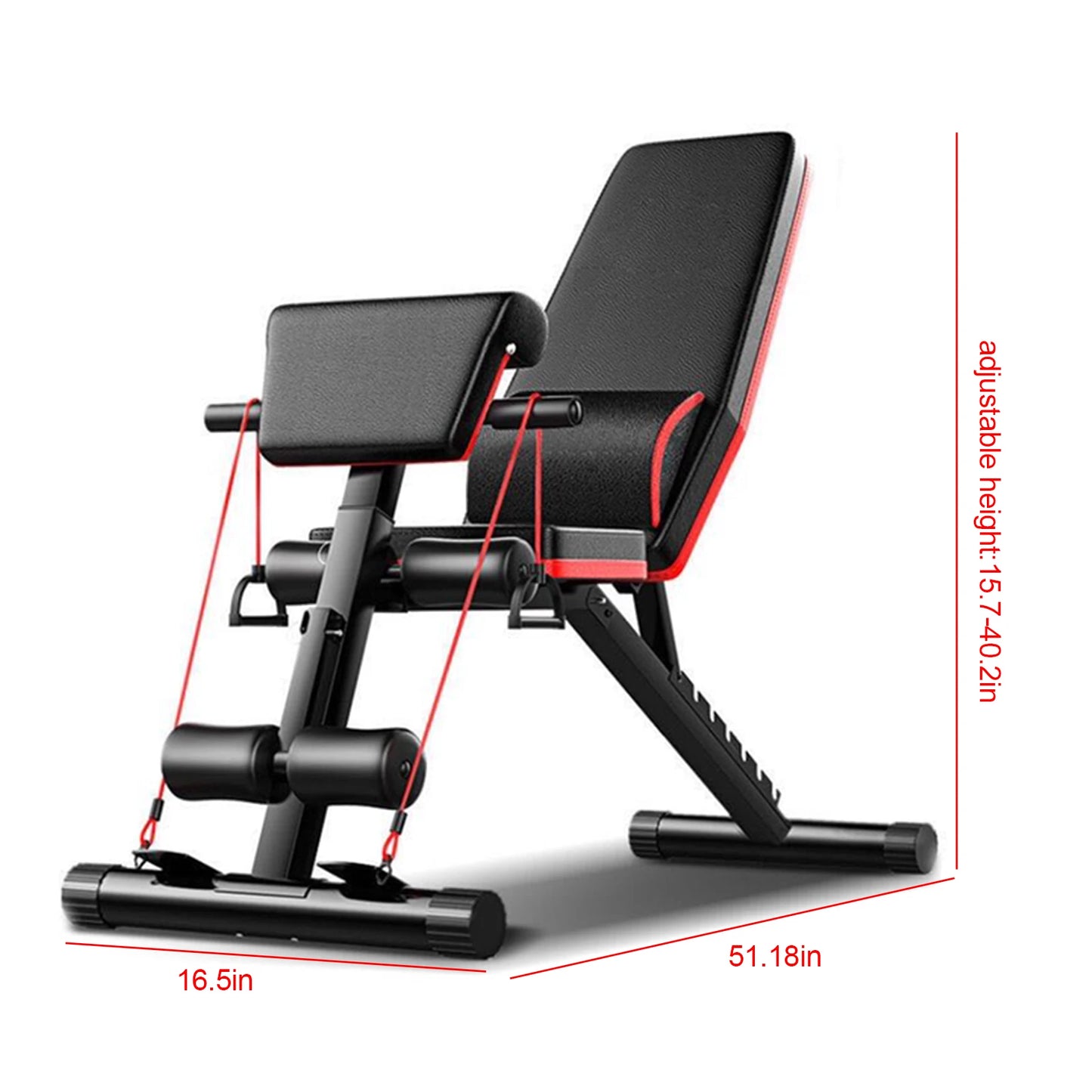 Full Body Strength Training, Adjustable Weight Bench 160kg Weight Capacity