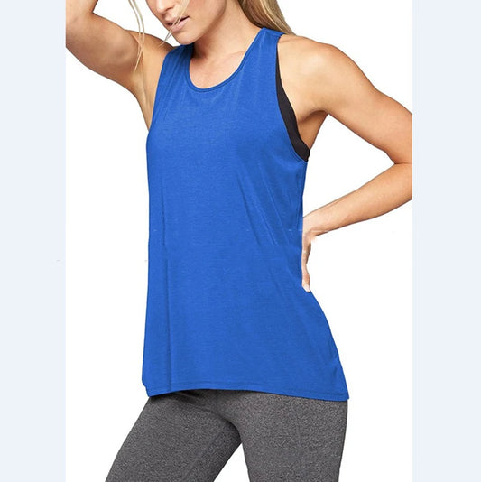 Loose, Breathable, Yoga T-Shirts - Sleeveless Fitness Yoga Tops Women Sports, Quick Dry, Running