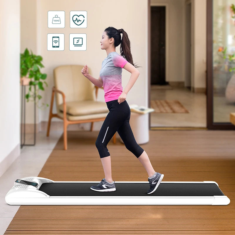 Indoor Motion Electric Treadmill Portable Ultrathin Save Space Treadmill Body Building Weight Loss Fitness Equipment