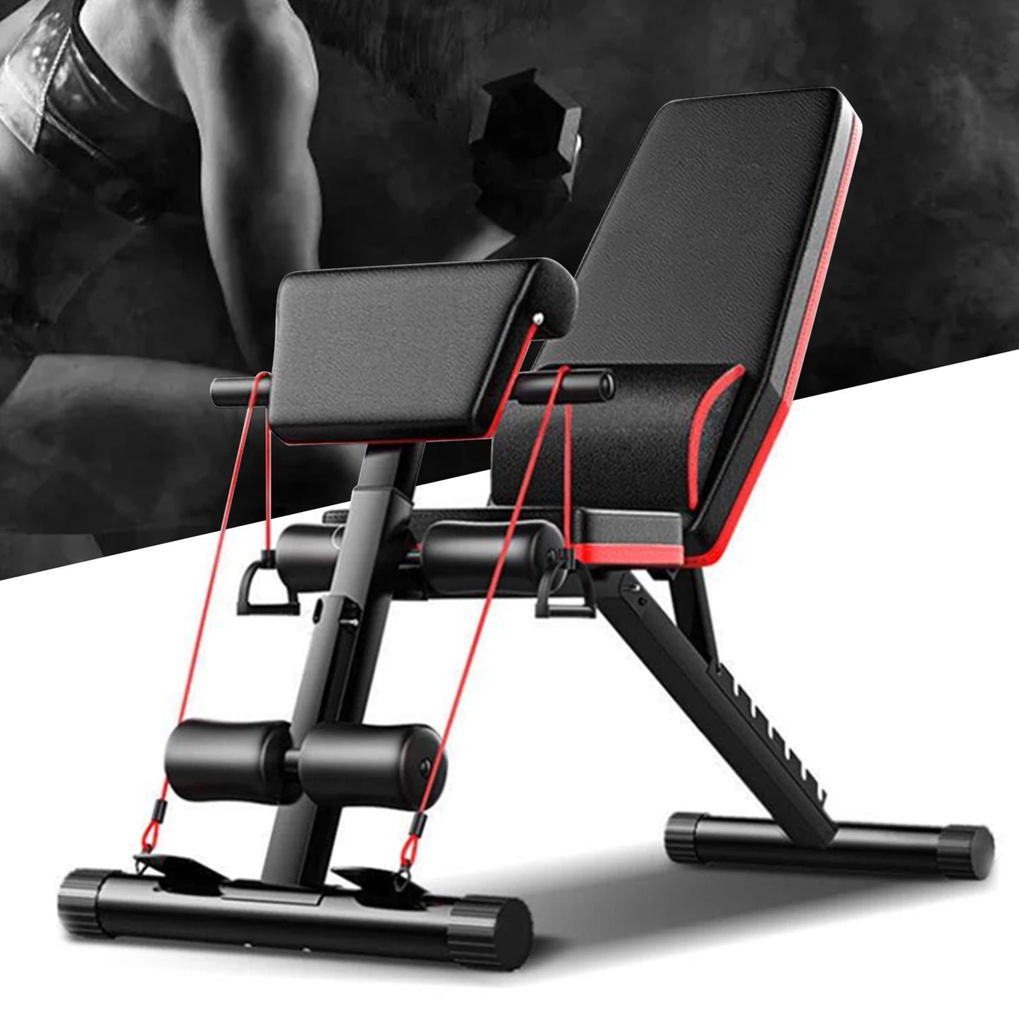 Full Body Strength Training, Adjustable Weight Bench 160kg Weight Capacity