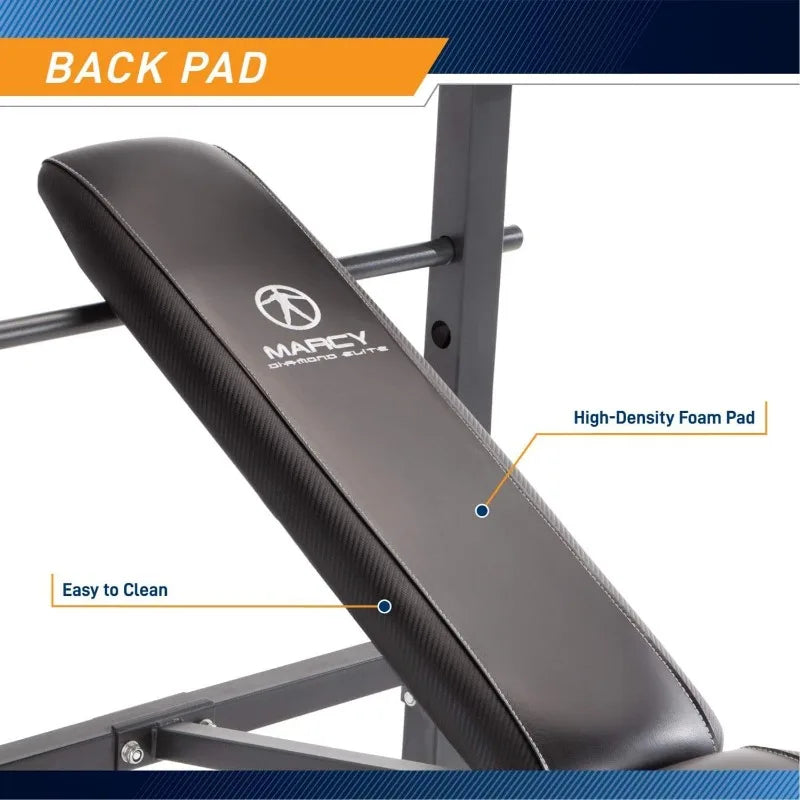 Standard Weight Bench with 80lbs to 100 lbs Vinyl-Coated Weight Set