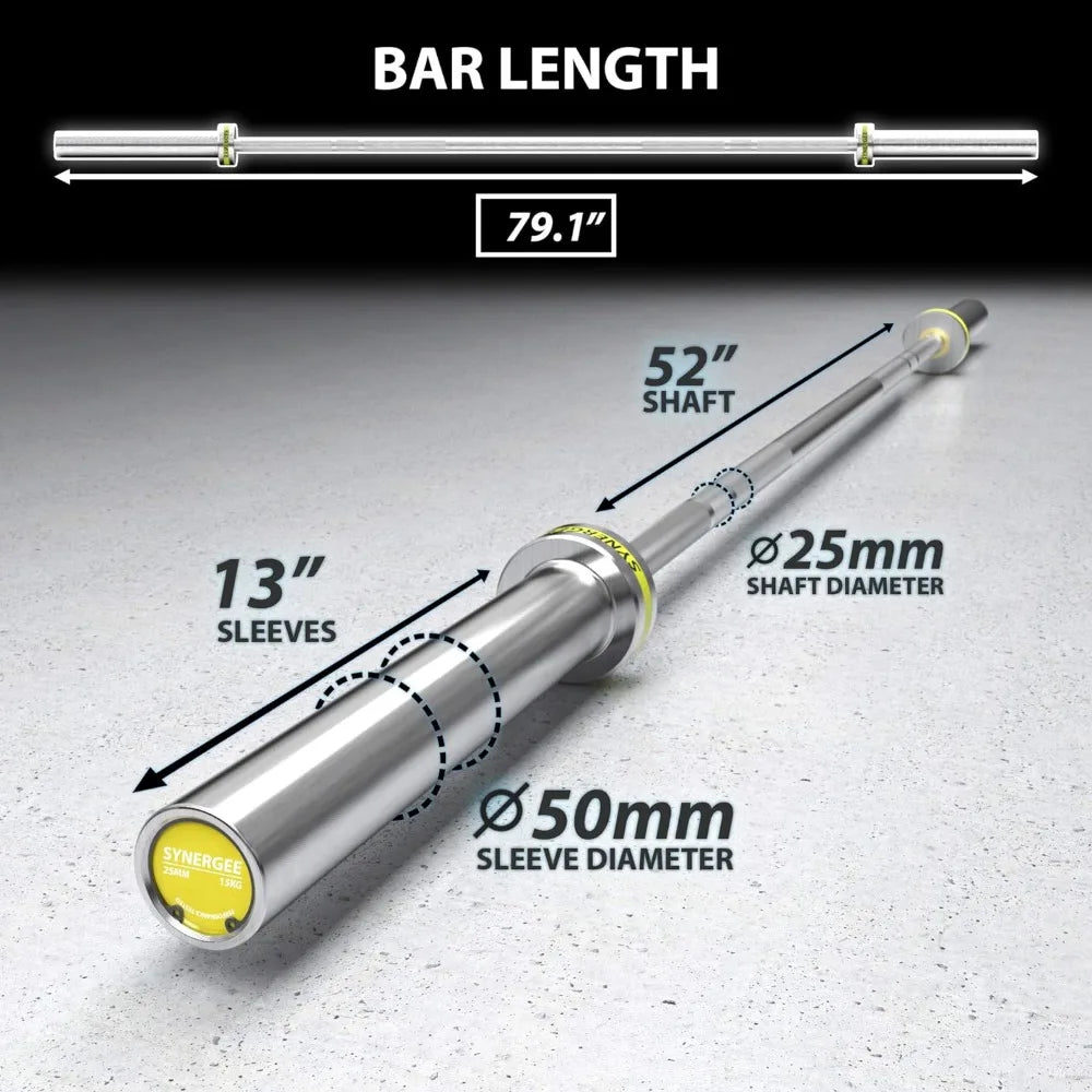 Regional 20kg Men’s and 15kg Women’s Hard Chrome & Black Phosphate Barbells